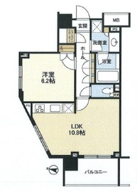 クオリア南麻布 7階 間取り図