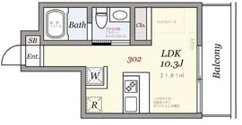 グランドハウス中目黒 302 間取り図