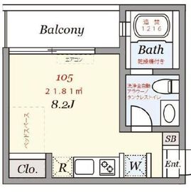 グランドハウス中目黒 105 間取り図