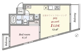 グランドハウス中目黒 503 間取り図