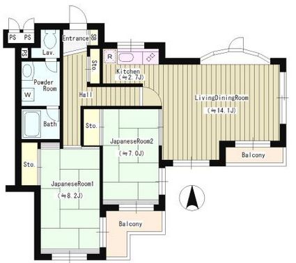 フェリーオ品川 502 間取り図