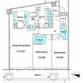 二番町テラス 1013 間取り図