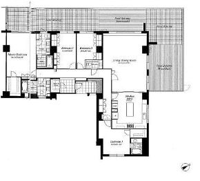 麻布第一マンションズ 612 間取り図