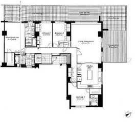 麻布第一マンションズ 612 間取り図