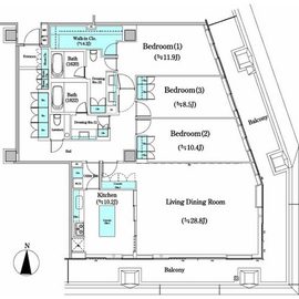 二番町テラス 1105 間取り図