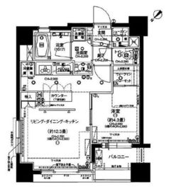 ウィルローズ日本橋 3階 間取り図