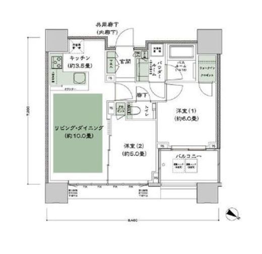 グランドミレーニア タワー＆スイート 23階 間取り図