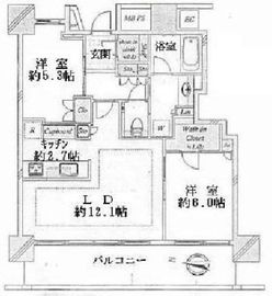 パークタワー東雲 32階 間取り図