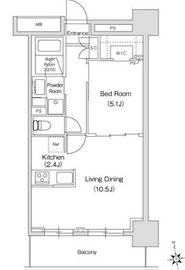 スタイリオ品川中延 1205 間取り図