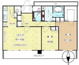 アーバンドックパークシティ豊洲タワー 52階 間取り図