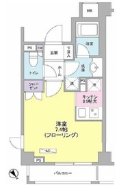クオリア恵比寿サウス 2階 間取り図