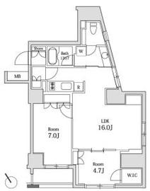 JP noie 小石川富坂 (ジェーピーノイエ小石川富坂) 502 間取り図