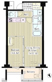 プライムアーバン東中野コート (PRIME URBAN 東中野 COURT) 209 間取り図