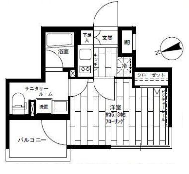 ステージグランデ東池袋駅前 12階 間取り図