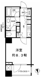 グランスイート明石町 2階 間取り図