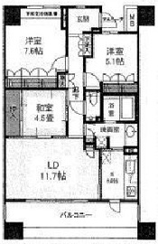 パークハウス清澄白河リバーサイド 13階 間取り図