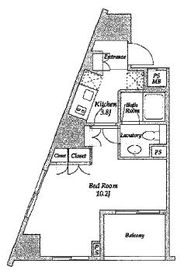 パークアビタシオン麻布十番 403 間取り図