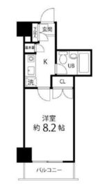 ハイリーフ芝大門 607 間取り図