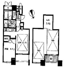 ザ・タワーズ台場 ウエスト 4階 間取り図