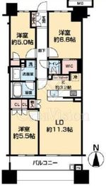 ウエストレジデンス大崎 2階 間取り図