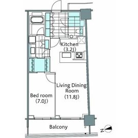 コンフォリア新宿イーストサイドタワー 2007 間取り図