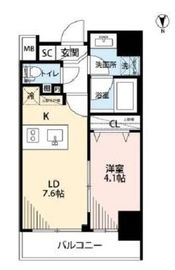 プレール・ドゥーク秋葉原3 9階 間取り図