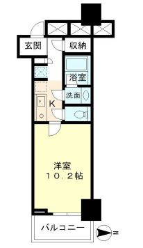 ブリリアタワー品川シーサイド 3階 間取り図
