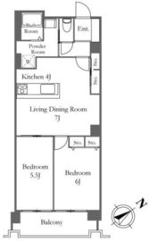 六本木ビュータワー 16階 間取り図