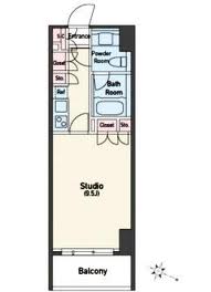 アジリア南麻布J's 402 間取り図