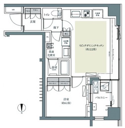 パークハウス東中野リヴゴーシュ 3階 間取り図