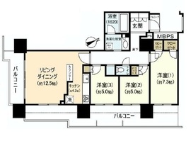 プラウドタワー東雲キャナルコート 4階 間取り図