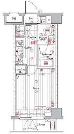 プレミアムキューブ広尾 403 間取り図