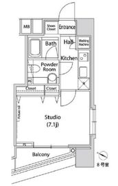 ファーストリアルタワー新宿 908 間取り図