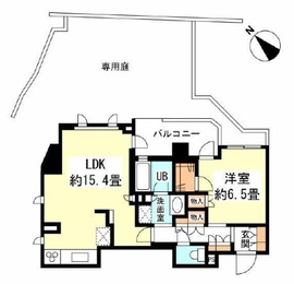 ルフォン不動前 1階 間取り図