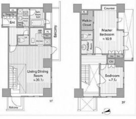 アクシア麻布 9階 間取り図