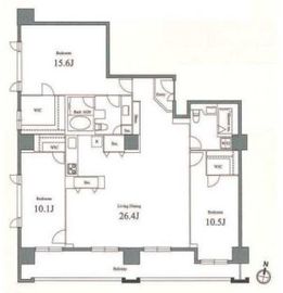 レグノ・セレーノ 24階 間取り図