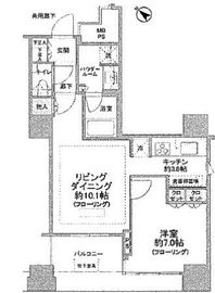 ル・サンク大崎ウィズタワー 11階 間取り図