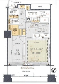 ル・サンク大崎ウィズタワー 12階 間取り図