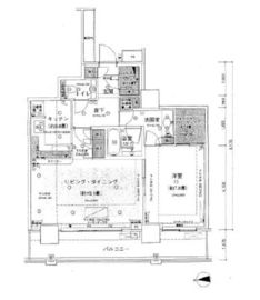 ベイクレストタワー 34階 間取り図