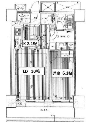 ライオンズ四谷タワーゲート 27階 間取り図