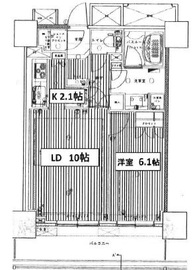 ライオンズ四谷タワーゲート 27階 間取り図