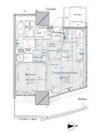 ルミナリータワー池袋 12階 間取り図