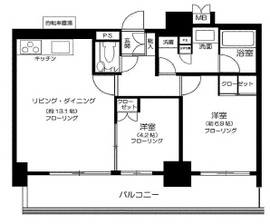 リビオ五反田プラグマGタワー 15階 間取り図