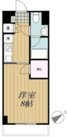 ベルティス渋谷 203 間取り図