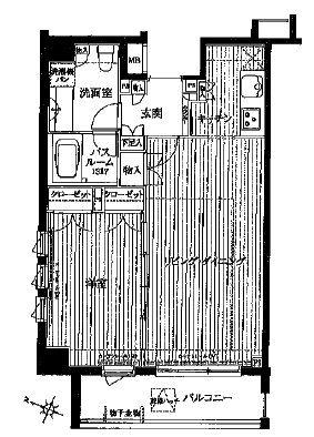 ピュアーレ広尾 14F1 間取り図