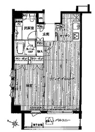 ピュアーレ広尾 14F1 間取り図