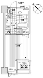 カスタリア銀座 805 間取り図