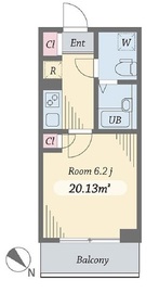 ダイヤモンドタワー西小山 1102 間取り図