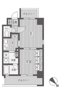 パークフラッツ渋谷代官山 506 間取り図