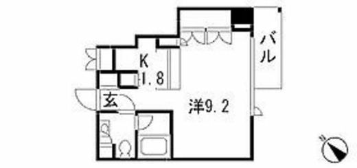 ドゥーエ南麻布 204 間取り図